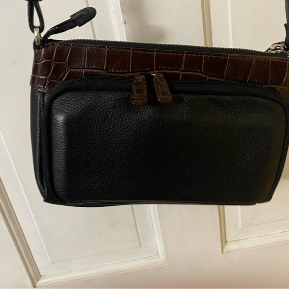 Brighton Pebble Leather, Croc Embossed Crossbody - Picture 12 of 16